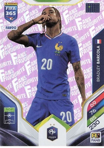 FAN90 (pink) Bradley Barcola (France) (PF365AXL26)
