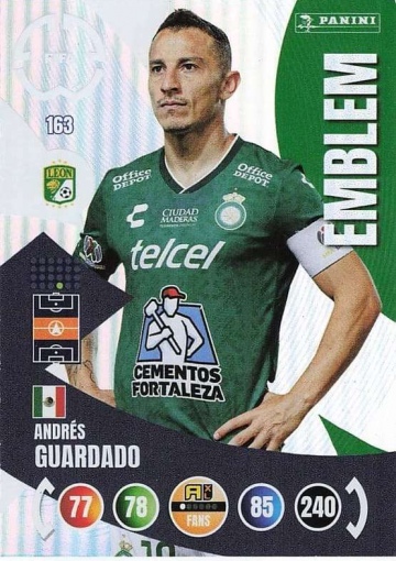163.  Emblem / Andrés Guardado (Club León) (PAXLCWC25)