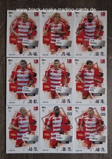 Basis Karten 1. FC Union Berlin ( 28 - 36 ) ( MABL25/26 )