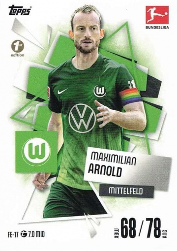 FE-17 Maximilian Arnold (VfL Wolfsburg) 1st Edition ( MABL25/26 )