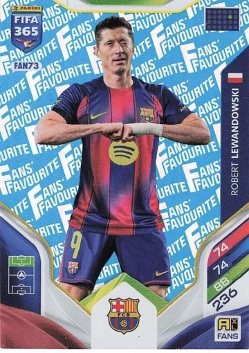 FAN73 (blau) Robert Lewandowski (FC Barcelona) (PF365AXL26)