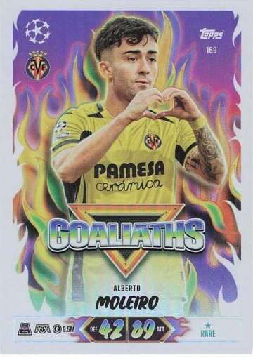 169 Alberto Moleiro (Villarreal CF) - Goaliaths  ★ Rare (MACL2627)