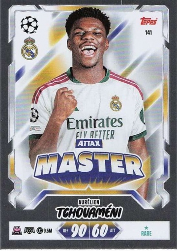 141 Aurélien Tchouaméni (Real Madrid CF) - Attax Master  ★ Rare (MACL2627)