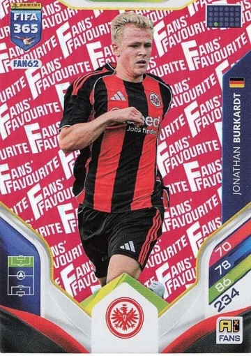 FAN62 (rot) Jonathan Burkardt (Eintracht Frankfurt) (PF365AXL26)