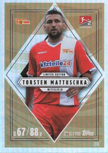 LE18 Torsten Mattuschka (1. FC Union Berlin) nur Eco Pack ( MABL25/26 )