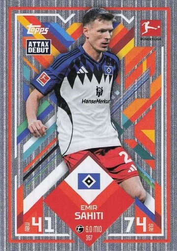 367 Emir Sahiti (Hamburger SV) MA Debut ( MABL25/26 )