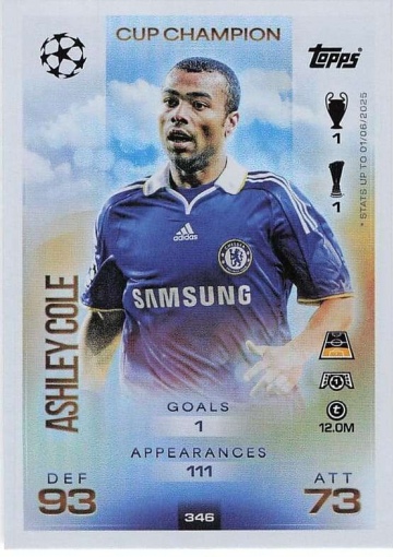 346 Ashley Cole (Arsenal) ( MACL25/26 )
