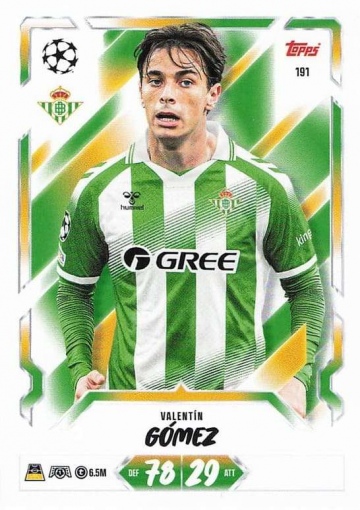 191 Valentín Gómez (Real Betis Balompié) (MACL2627)