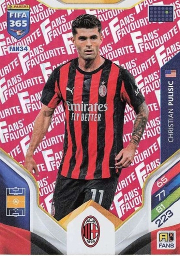 FAN34 (rot) Christian Pulisic (AC Milan) (PF365AXL26)