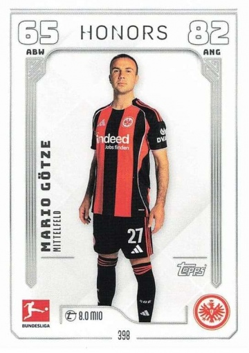 398 Mario Götze (Eintracht Frankfurt) ( MABL25/26 )
