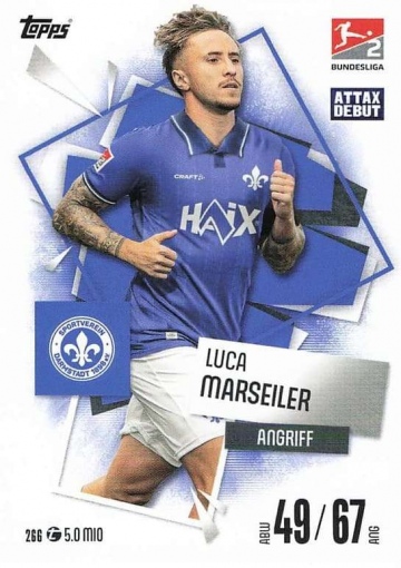 266 Luca Marseiler (SV Darmstadt 98) MA Debut ( MABL25/26 )