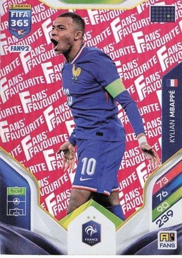 FAN92 (rot) Kylian Mbappé (France) (PF365AXL26)