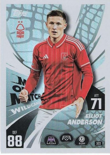 322 Elliot Anderson (Nottingham Forest FC) ( MACL25/26 )