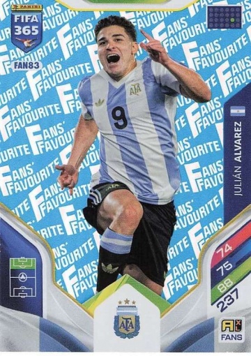 FAN83 (blau) Julián Álvarez (Argentina) (PF365AXL26)