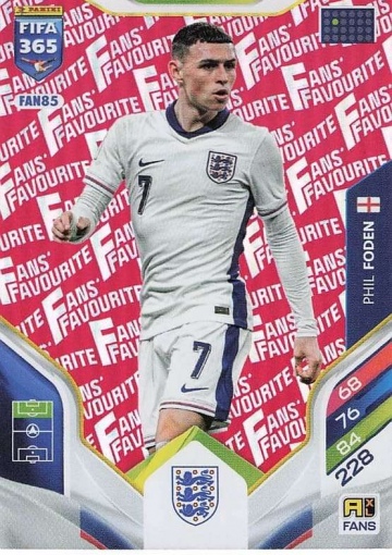 FAN85 (rot) Phil Foden (England) (PF365AXL26)