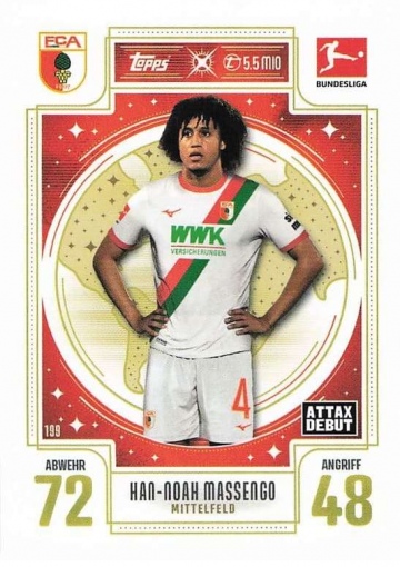 199 Han-Noah Massengo (FC Augsburg) MA Debut ( MABL25/26 )