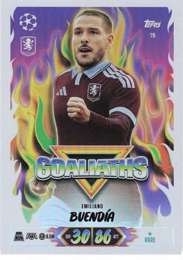 079 Emiliano Buendía (Aston Villa) - Goaliaths  ★ Rare (MACL2627)