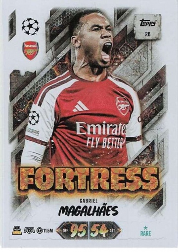 026 Gabriel Magalhães (Arsenal) - Fortress  ★ Rare (MACL2627)