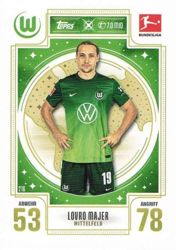 216 Lovro Majer (VfL Wolfsburg) ( MABL25/26 )