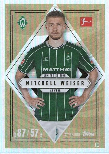 LE9 Mitchell Weiser (SV Werder Bremen) nur Multipack ( MABL25/26 )