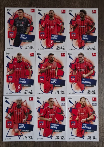 Basis Karten 1. FC Heidenheim ( 82 - 90 ) ( MABL25/26 )