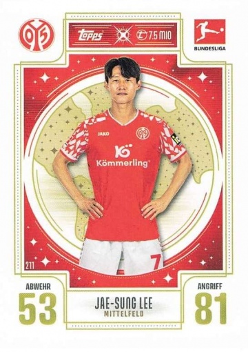 211 Lee Jae-sung (1. FSV Mainz 05) ( MABL25/26 )