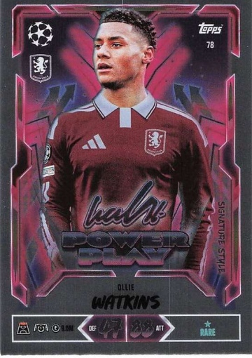 078 Ollie Watkins (Aston Villa) - Power Play Signature Style  ★ Rare (MACL2627)
