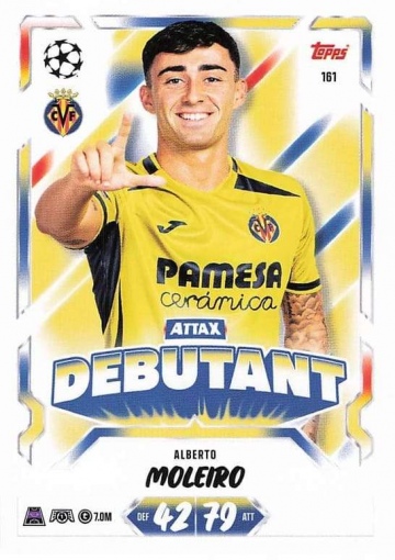 161 Alberto Moleiro (Villarreal CF) - Attax Debutant (MACL2627)