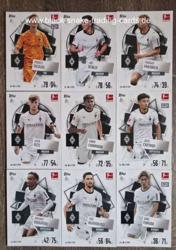 Basis Karten Borussia Mönchengladbach ( 136 - 144 ) ( MABL25/26 )