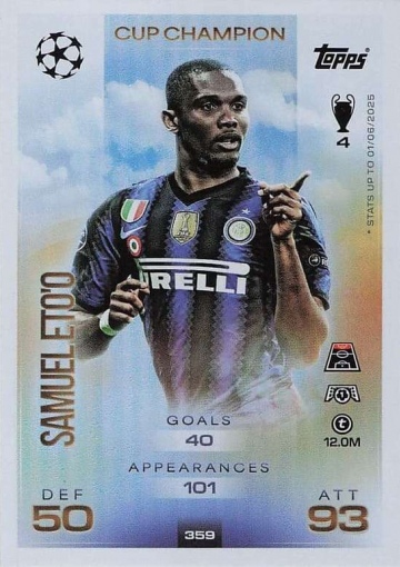 359 Samuel Eto'o (FC Internazionale Milano) ( MACL25/26 )