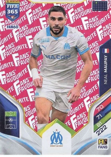 FAN60 (rot) Neal Maupay (Olympique de Marseille) (PF365AXL26)