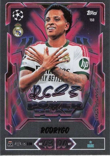 150 Rodrygo (Real Madrid CF) - Power Play Signature Style  ★ Rare (MACL2627)