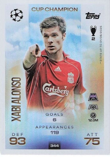 344 Xabi Alonso (Liverpool FC) ( MACL25/26 )