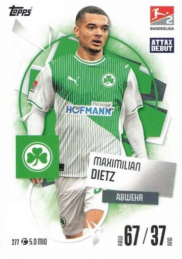 277 Maximilian Dietz (SpVgg Greuther Fürth) MA Debut ( MABL25/26 )