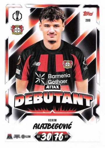 289 Kerim Alajbegović (Bayer 04 Leverkusen) - Attax Debutant (MACL2627)