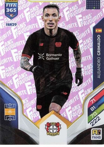 FAN29 (pink) Alejandro Grimaldo (Bayer 04 Leverkusen) (PF365AXL26)