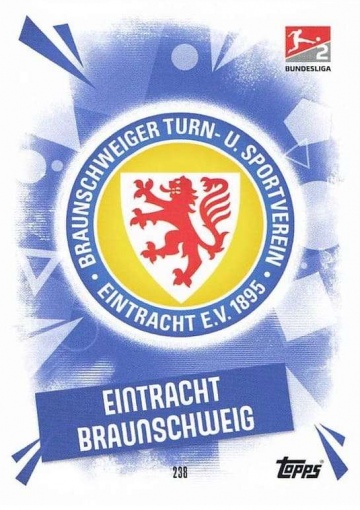 238 Eintracht Braunschweig Club Logo ( MABL25/26 )