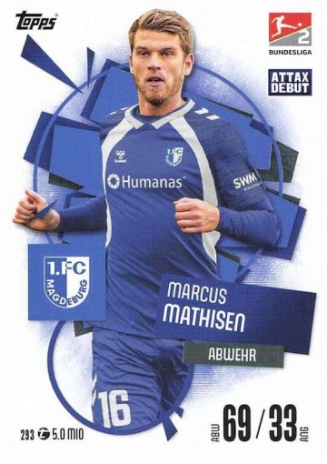 293 Marcus Mathisen (1. FC Magdeburg) MA Debut ( MABL25/26 )