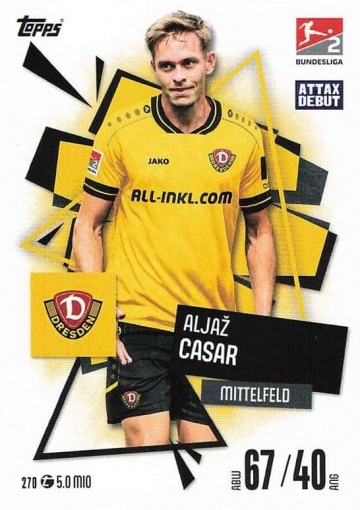 270 Aljaz Casar (SG Dynamo Dresden) MA Debut ( MABL25/26 )