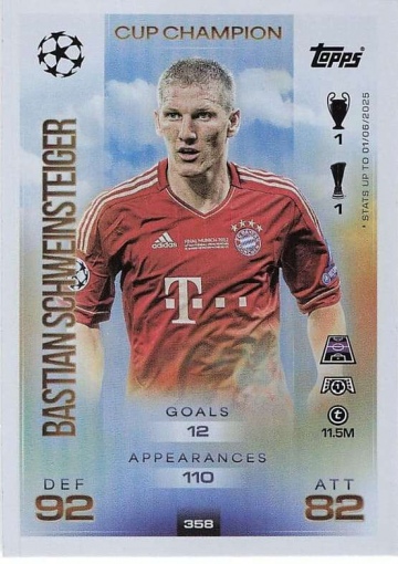 358 Bastian Schweinsteiger (FC Bayern München) ( MACL25/26 )