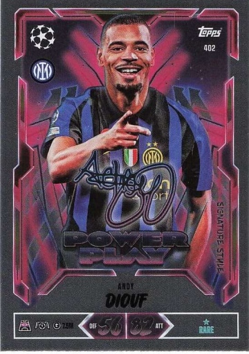 402 Andy Diouf (FC Internazionale Milano) - Power Play Signature Style  ★ Rare (MACL2627)