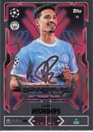042 Tijjani Reijnders (Manchester City) - Power Play Signature Style  ★ Rare (MACL2627)