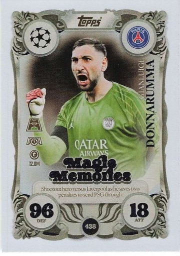 438 Gianluigi Donnarumma (Paris Saint-Germain) ( MACL25/26 )