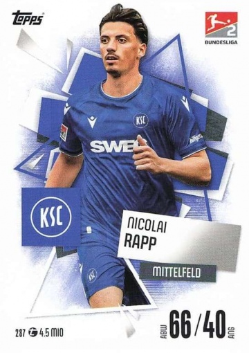 287 Nicolai Rapp (Karlsruher SC) ( MABL25/26 )