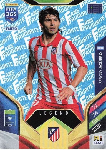 FAN70 (blau) Sergio Agüero (Atlético de Madrid) - Legend (PF365AXL26)