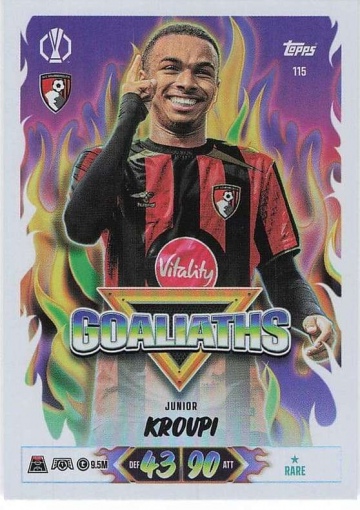 115 Junior Kroupi (AFC Bournemouth) - Goaliaths  ★ Rare (MACL2627)