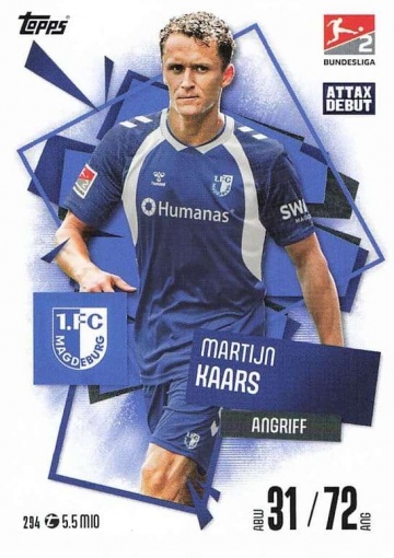 294 Martijn Kaars (1. FC Magdeburg) MA Debut ( MABL25/26 )