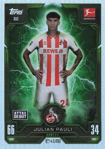 352 Julian Pauli (1. FC Köln) MA Debut ( MABL25/26 )