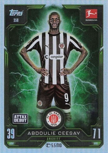 358 Abdoulie Ceesay (FC St. Pauli) MA Debut ( MABL25/26 )