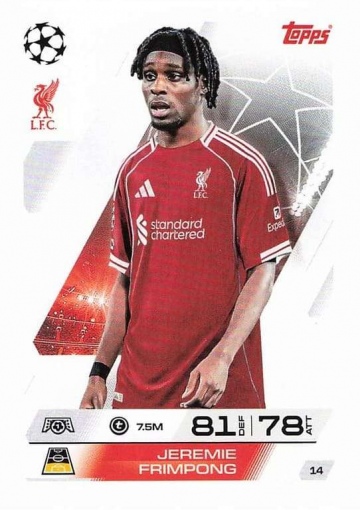 014 Jeremie Frimpong ( MACL25/26 )